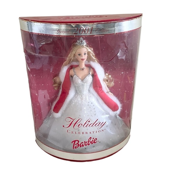 Mattel Holiday Celebration Barbie 2001 Special Edition Collectible Barbie - Picture 1 of 16